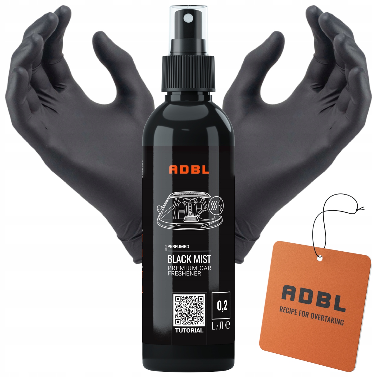 Adbl Black Mist 200ML Zapach Męskich Perfum Do Samochodu Auta Zawieszka
