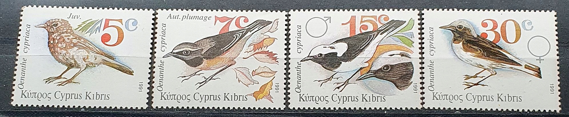 CYPR TEMAT PTAKI ** 1991 MI 773-776