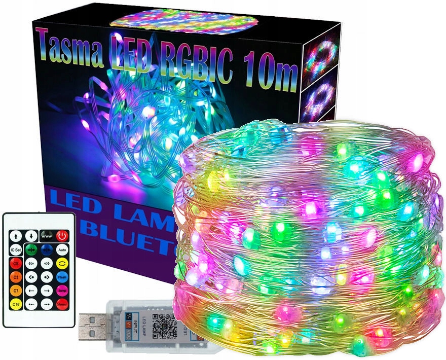 

Taśma Led Rgbic Pilot Bluetooth IP65 WS2812B 10m