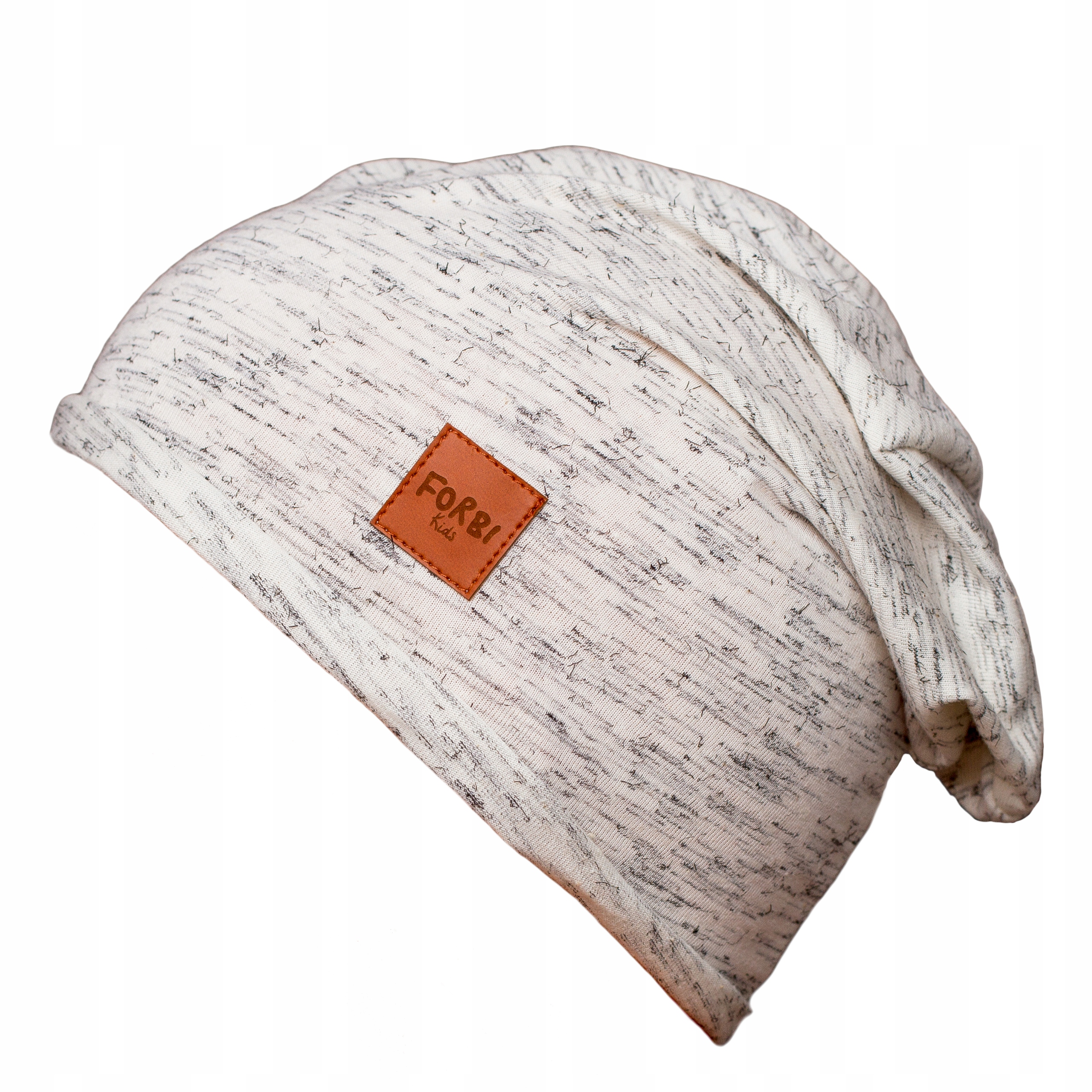 DELIKATNA CZAPKA DLA DZIECKA NA GŁOWĘ CIENKA ECRU