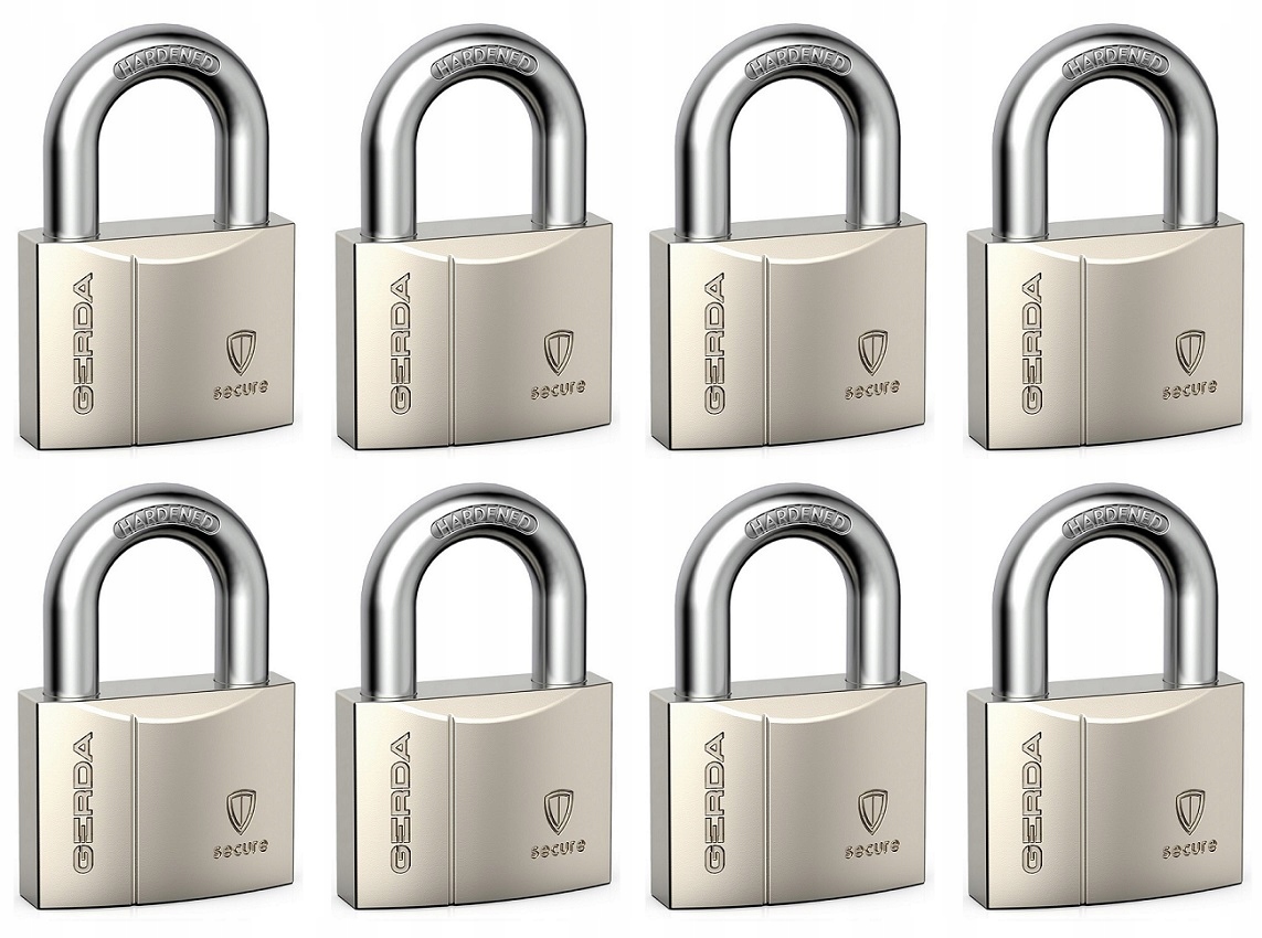 

Gerda Secure 8 Kłódki System Jednego Klucza 40