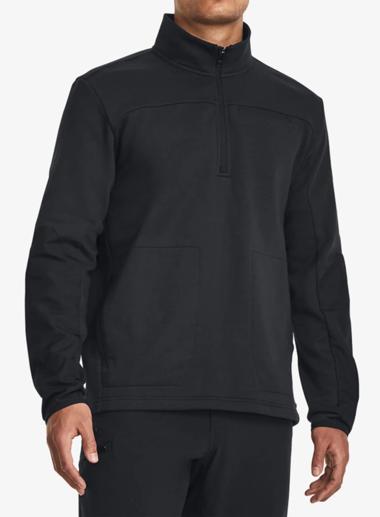 Mikina s 1/2 zipem Under Armour Tac Rival Job Fleece černá M