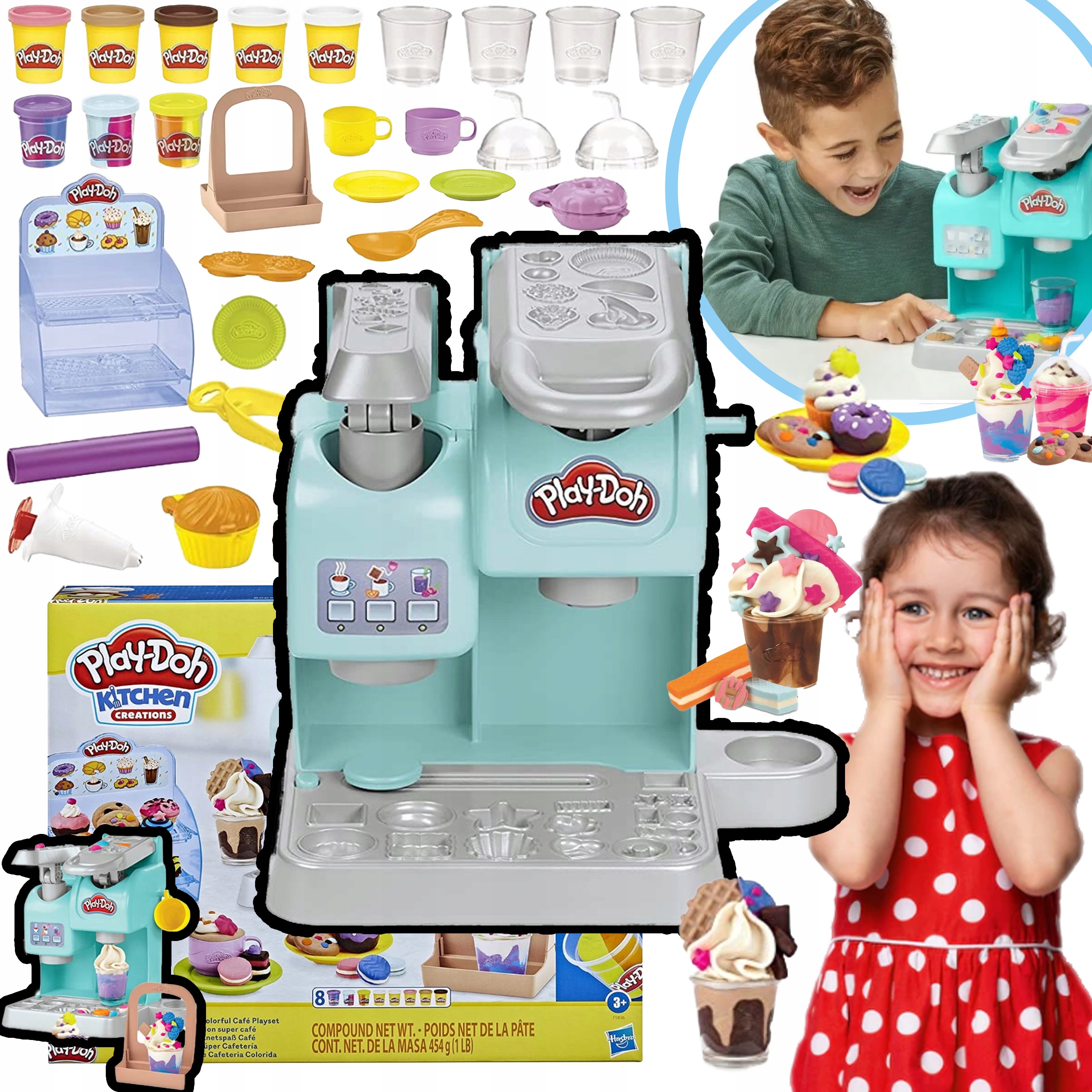 PLAY DOH SERWIS KAWOWY KAWIARNIA KAWA DUŻY ZESTAW 13351902238 Allegro.pl