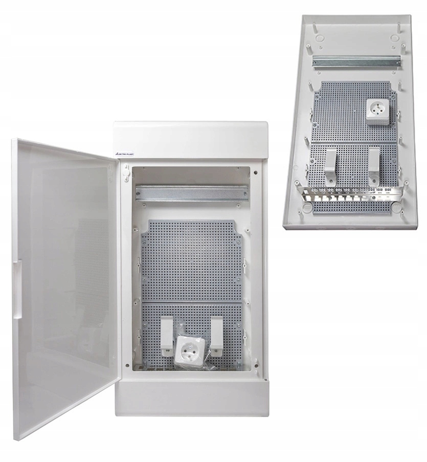 Multimediálny nástenný rozvádzač SRn-36/BM Zásuvka Panel Držiaky IP40