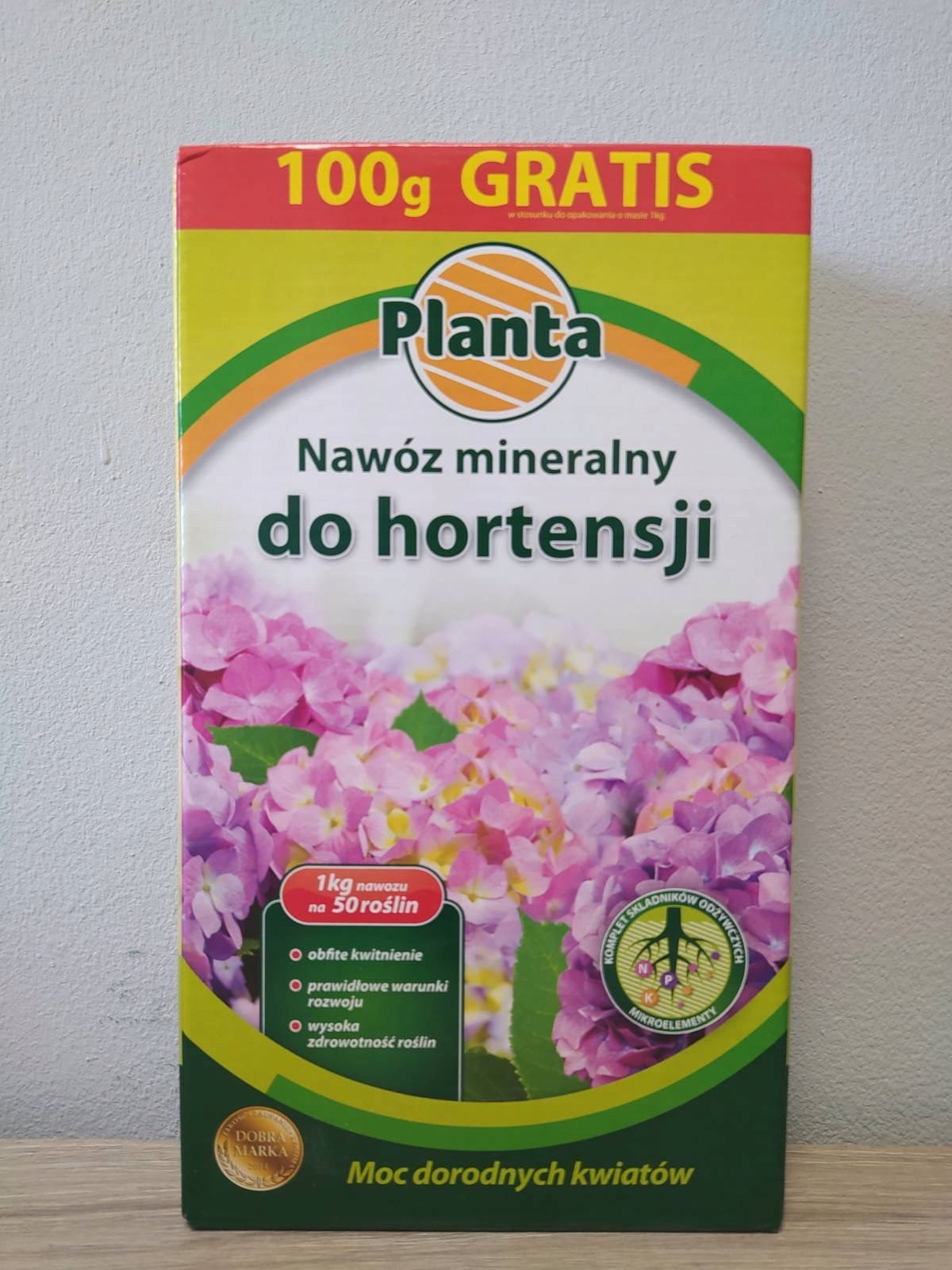 Mineralny nawóz 1,1 kg HORTENSJE karton 1100g