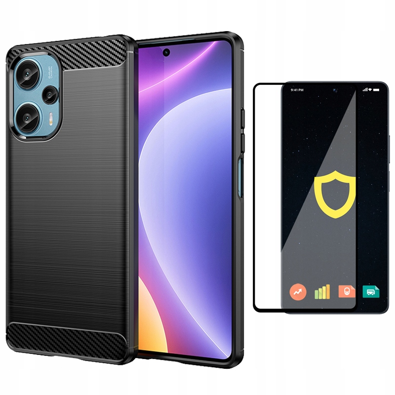 

Etui Carbon Case Obudowa Do Poco F5 Szkło