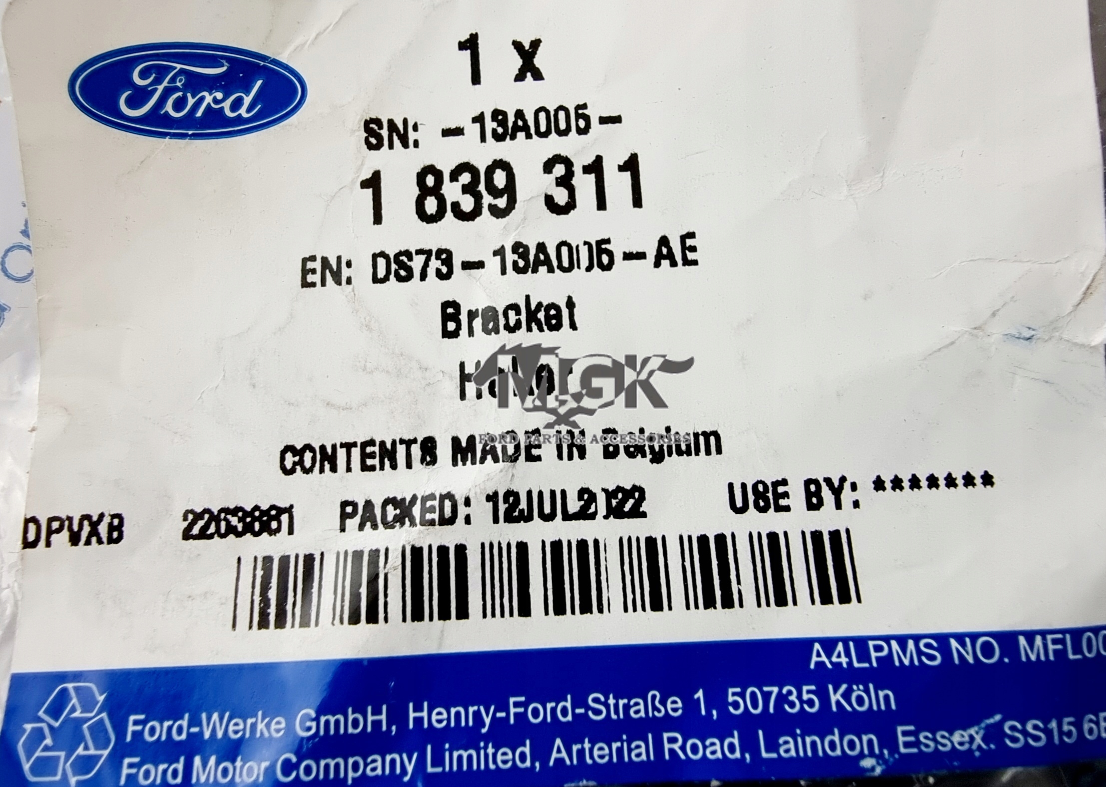 MOCOWANIE REFLEKTORA LEWEGO MONDEO 14- FUSION USA Producent części Ford OE