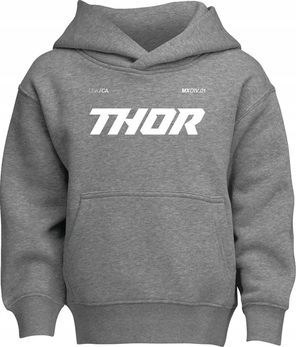 Juniorská mikina s kapucňou Thor Brave gray XL