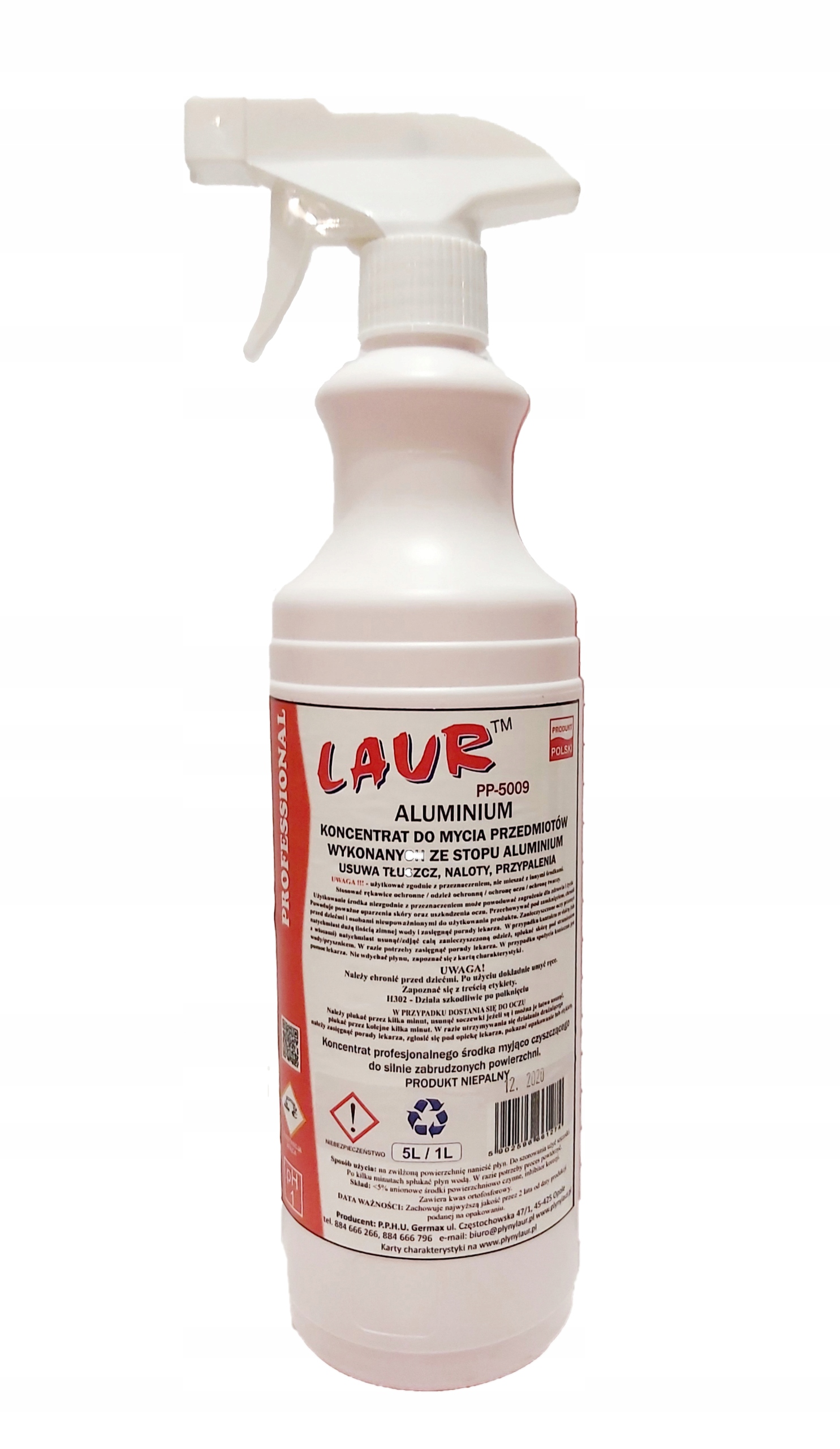 

Koncentrat do czyszczenia aluminium 1Ltr samochody