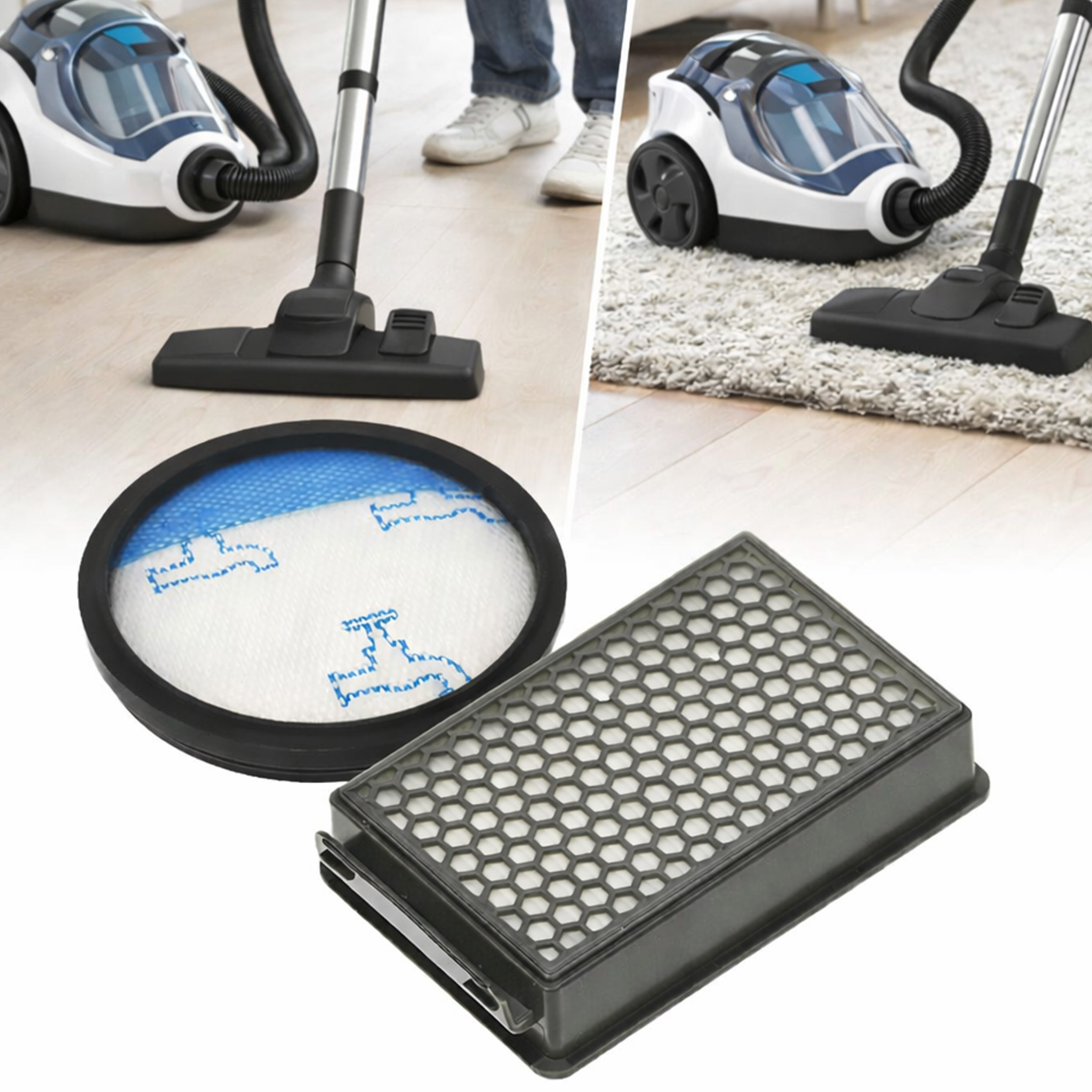 2x FILTR DO ODKURZACZA TEFAL ROWENTA COMPACT POWER FILTRY HEPA EPA ZESTAW Typ EPA HEPA