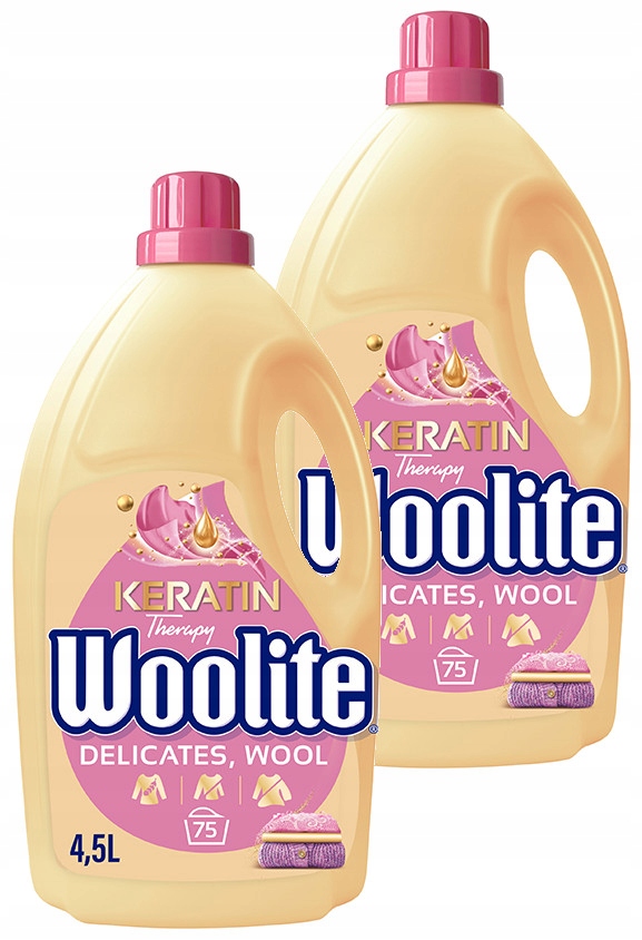Woolite Tekutý prací prostředek na jemné prádlo a vlnu Delicate 2 x 4,5 l