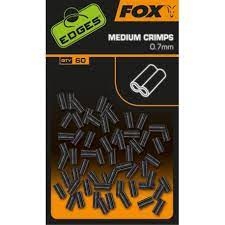 Zaciski Edges Crimps Medium 0,7mm/60szt Fox