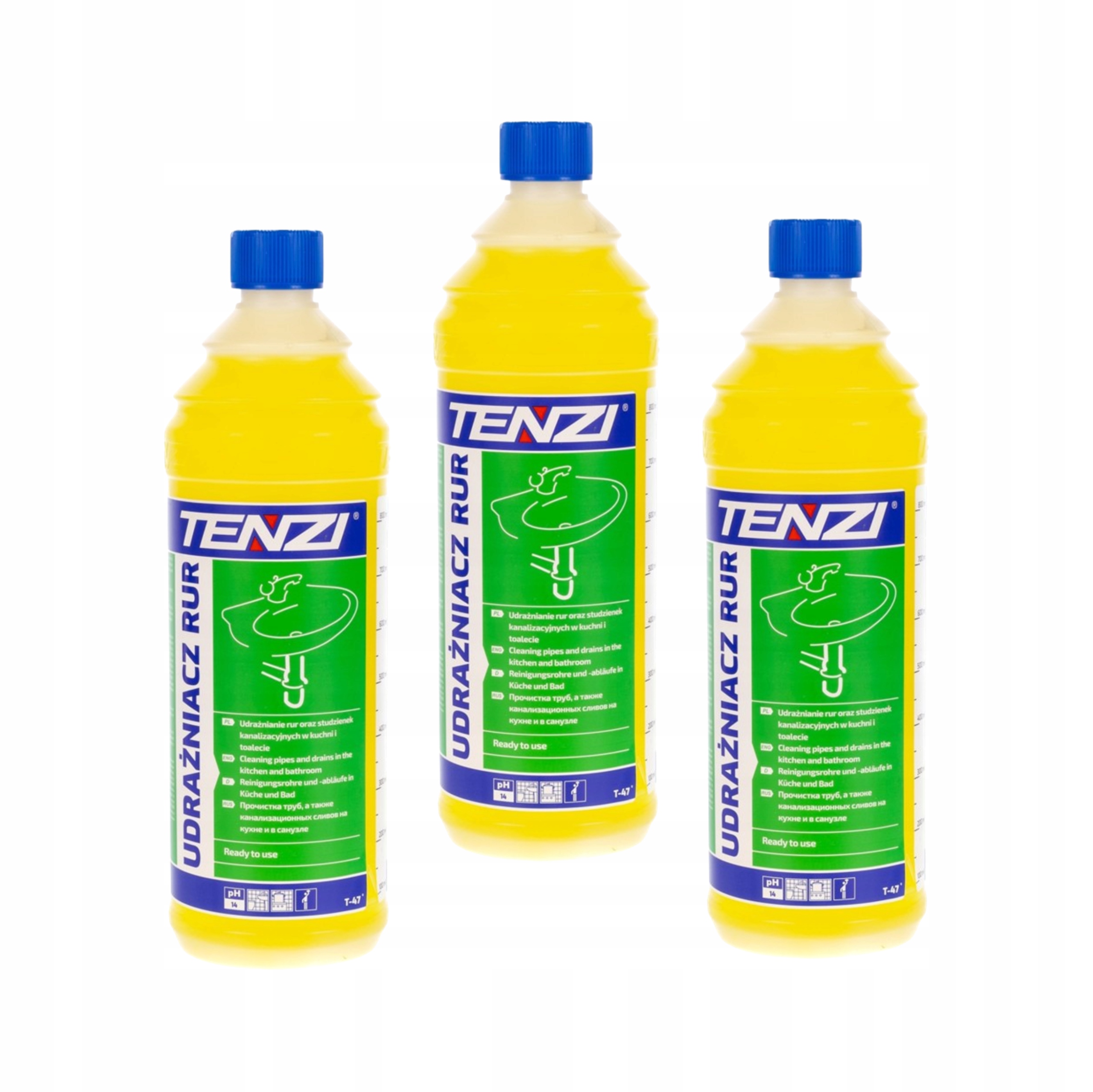 Levně Tekutina k zprůchodnění potrubí Tenzi Odvodňovač Trubek Gt 1 litr 3 kusy