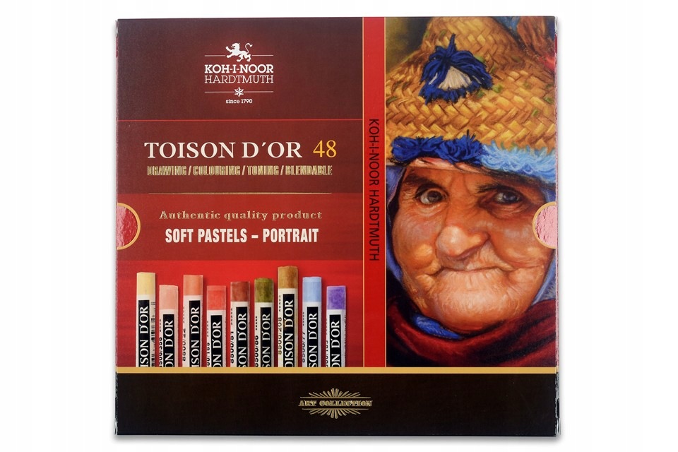 Kin Suché pastely 8516/8 Td, sada 48 barev, odstíny pro portrét