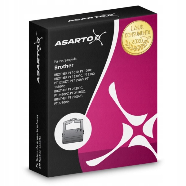 Taśma Asarto do Brother TZE621 PT-1000 PT-H300, PT-9500PC, PT-H105, PT-550