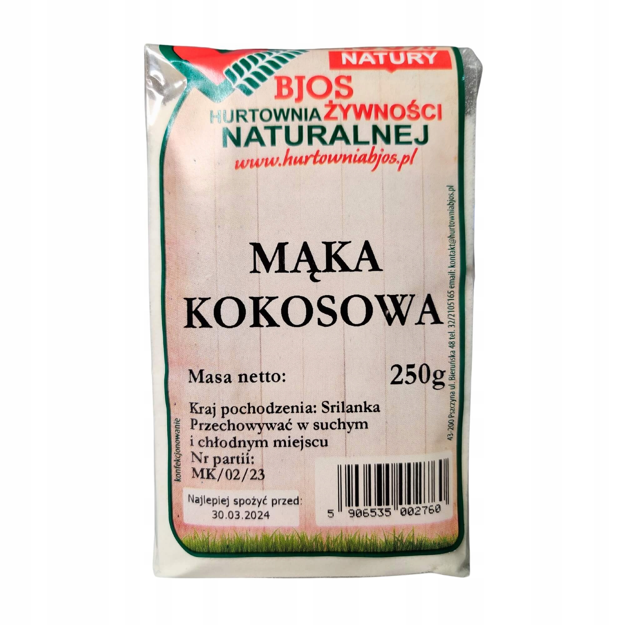 Kokosová mouka 250 g Bjos