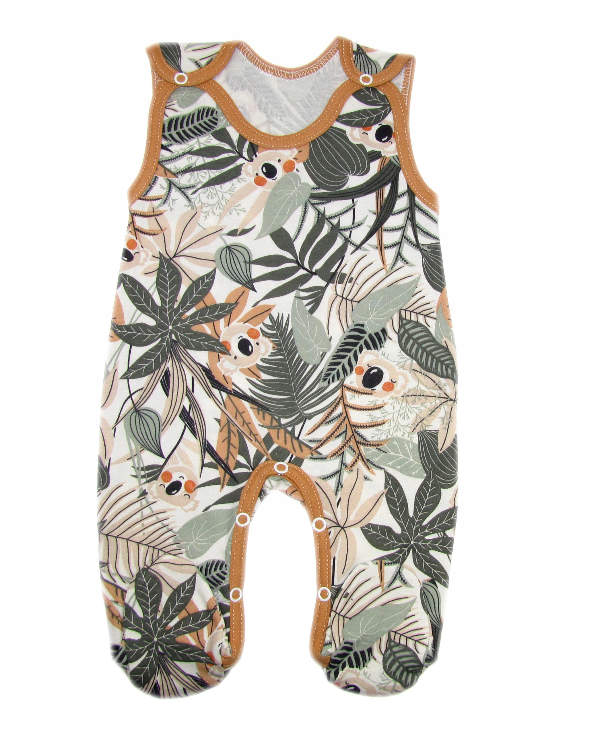 ŚPIOCHY NIEMOWLĘCE ŚPIOSZKI BAWEŁNIANE r.74 /65/ Rękaw bez rękawów