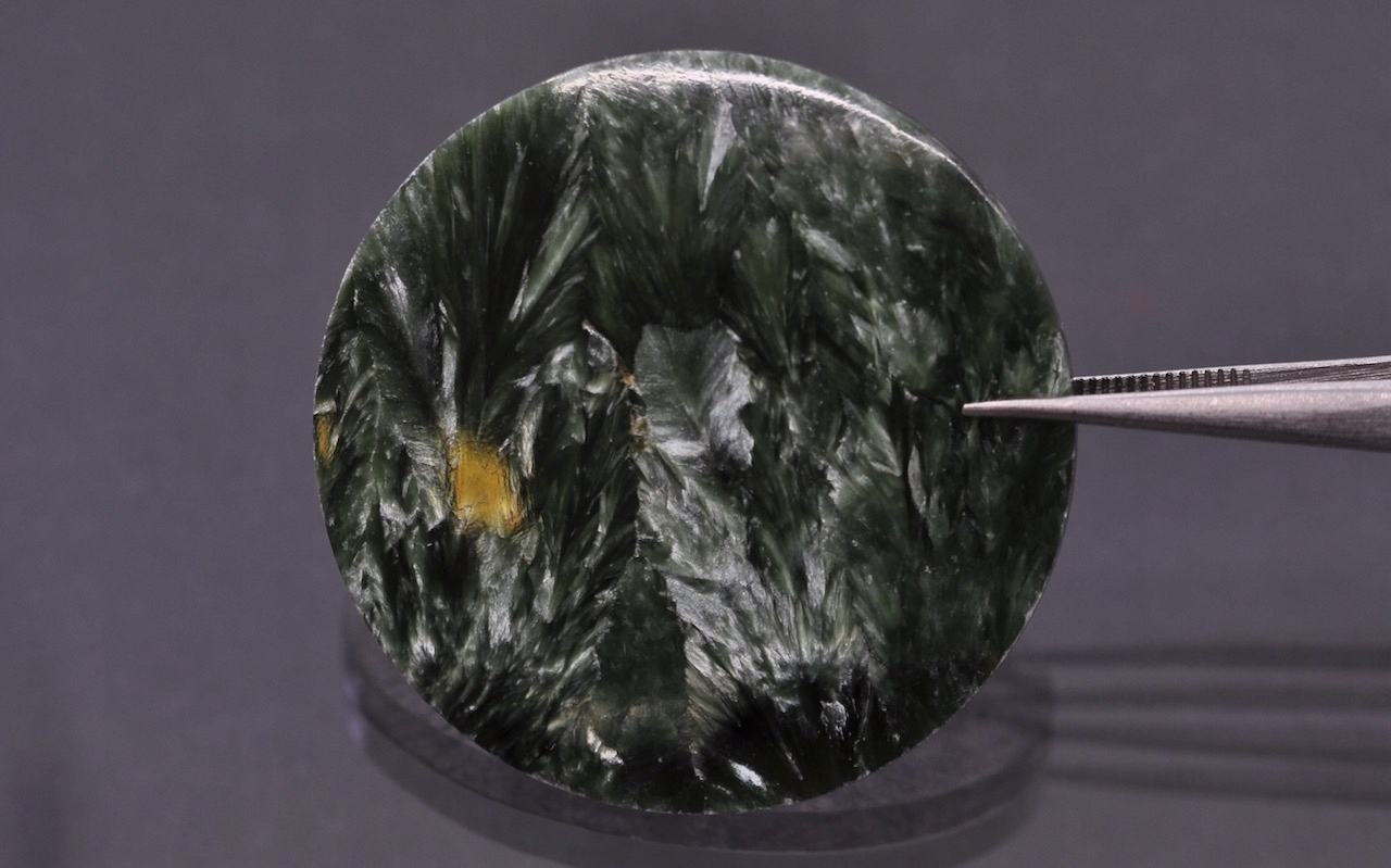 Serafinit deska konvexní kulatá fi 38 mm