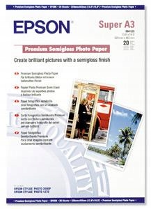 Epson A3+, Premium Semigloss Photo Paper (20listov) C13S041328