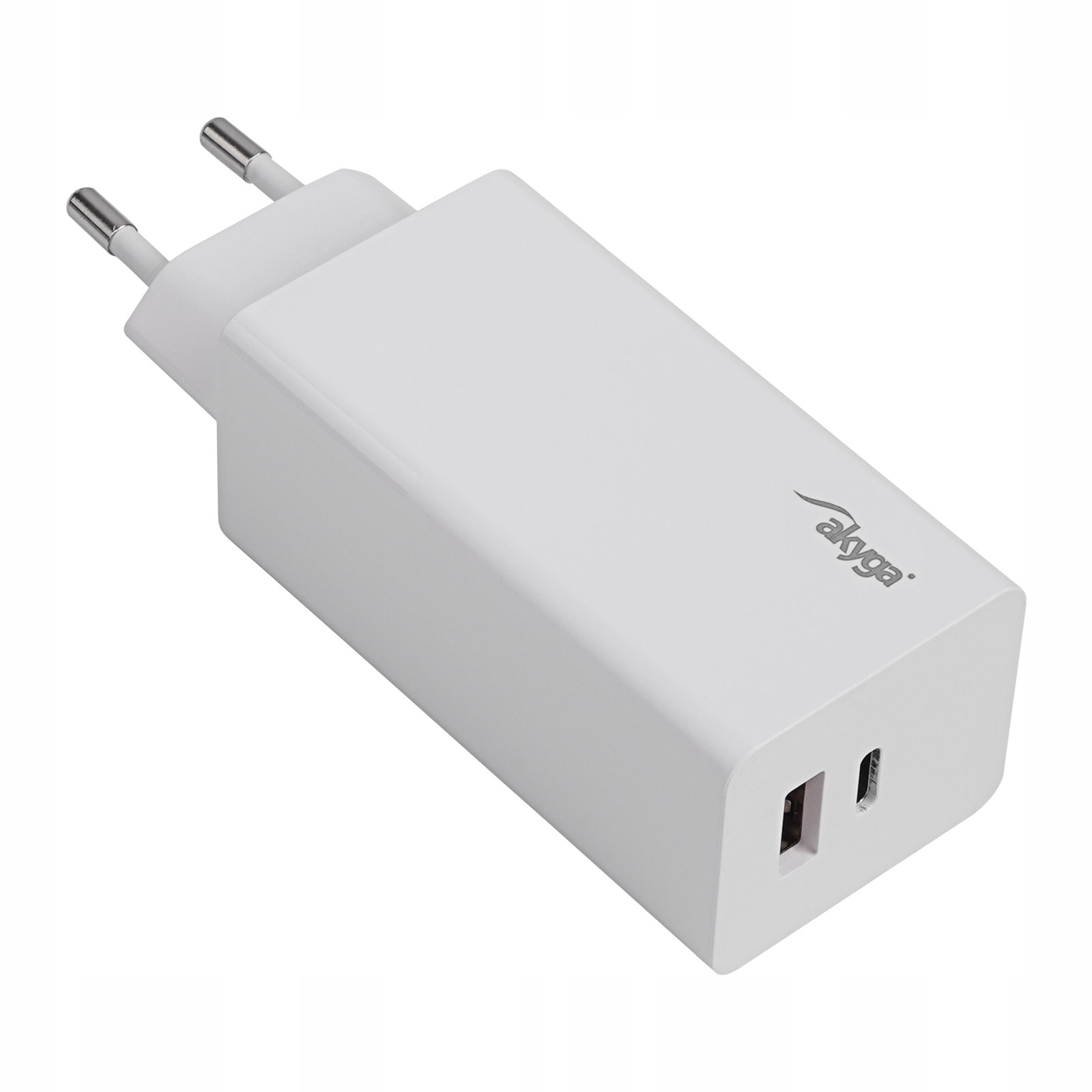 Ładowarka sieciowa GaN Usb-c Usb-a Akyga AK-CH-20 PD3.0 5-20 V 3A Qc 100W