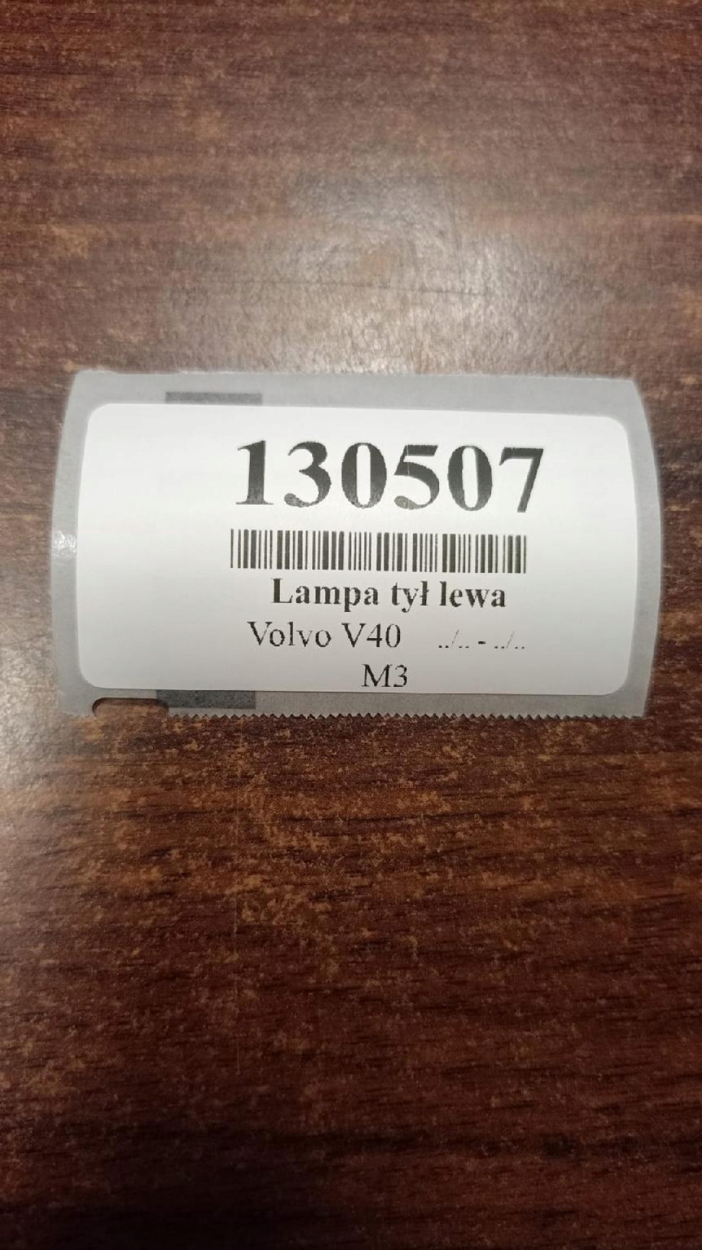 VOLVO V40 light left rear part