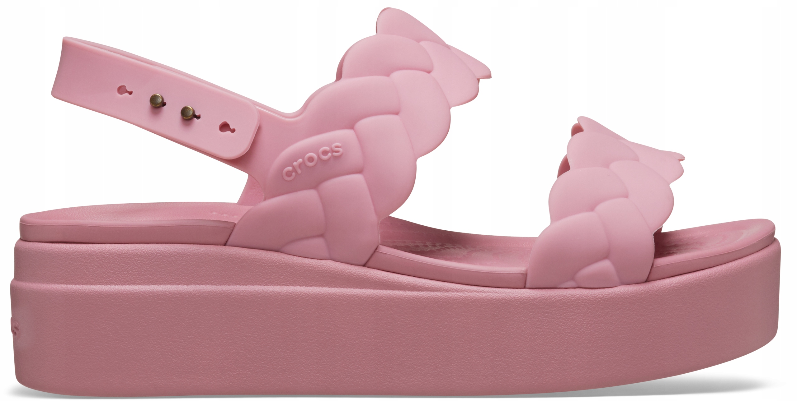 Crocs sandály Brooklyn Woven Upper Low Wedge W 209977 platforma 39,5