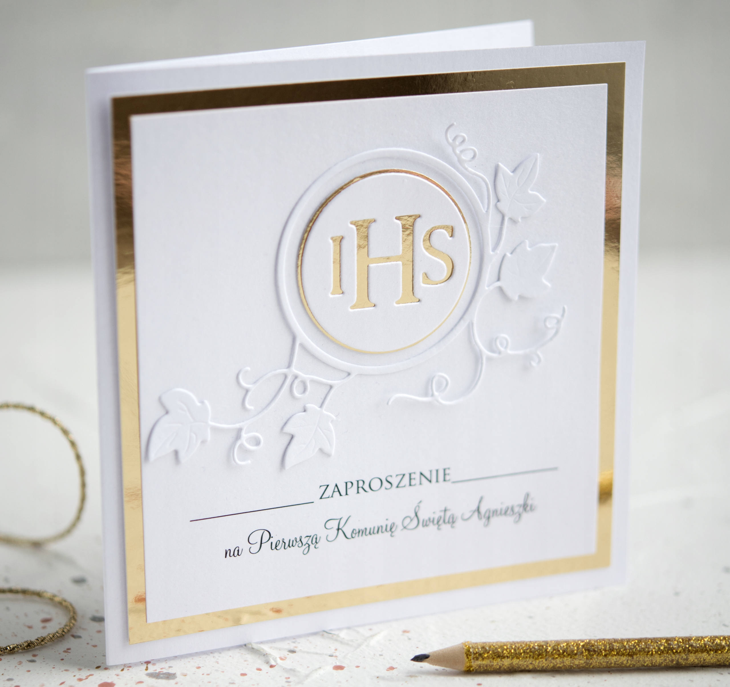 Zaproszenia na Komunię Komunijne PEŁNA PERSONALIZACJA Marka bez marki