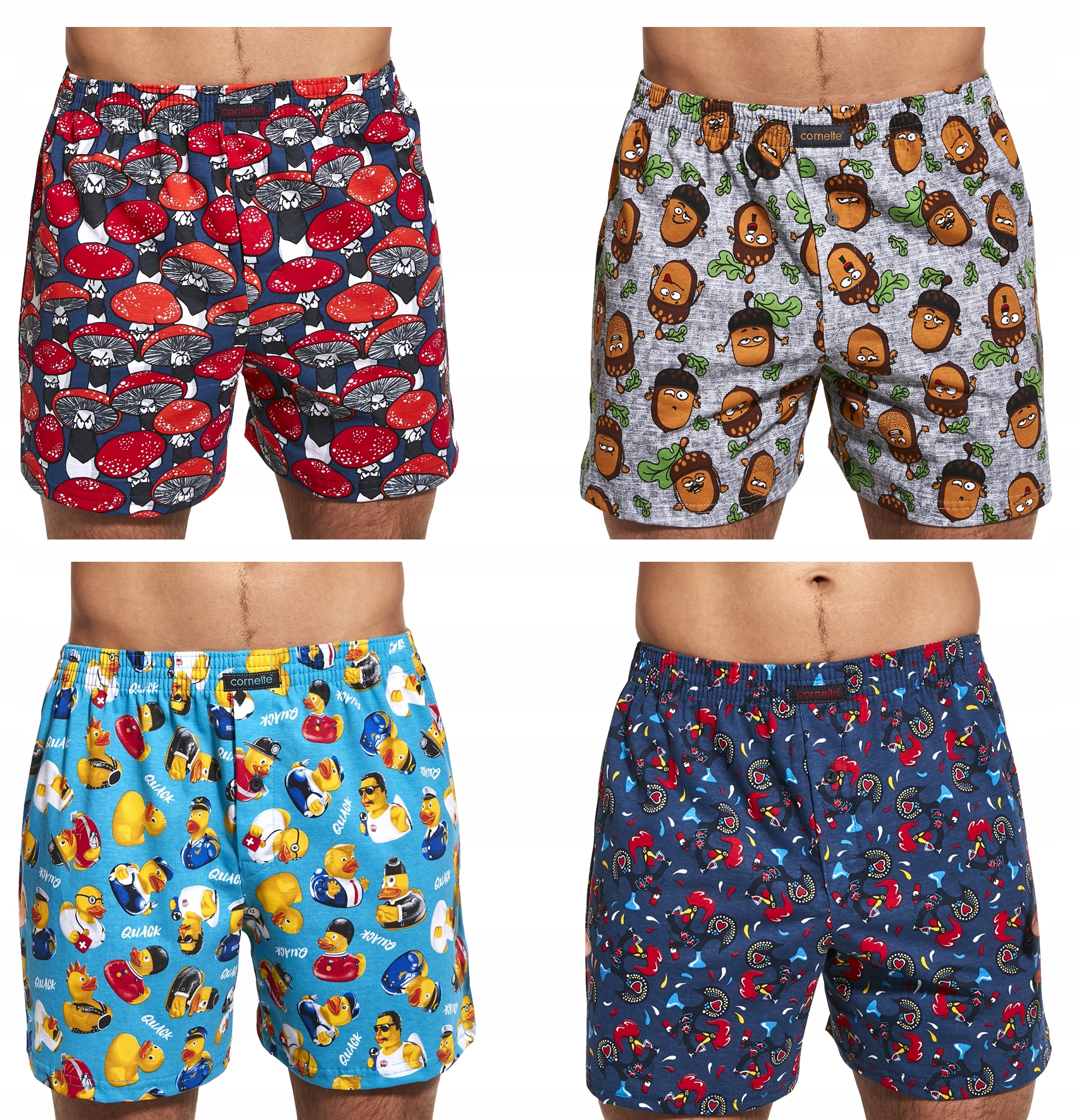 

Cornette bokserki Classic 100% bawełna 4 szt M