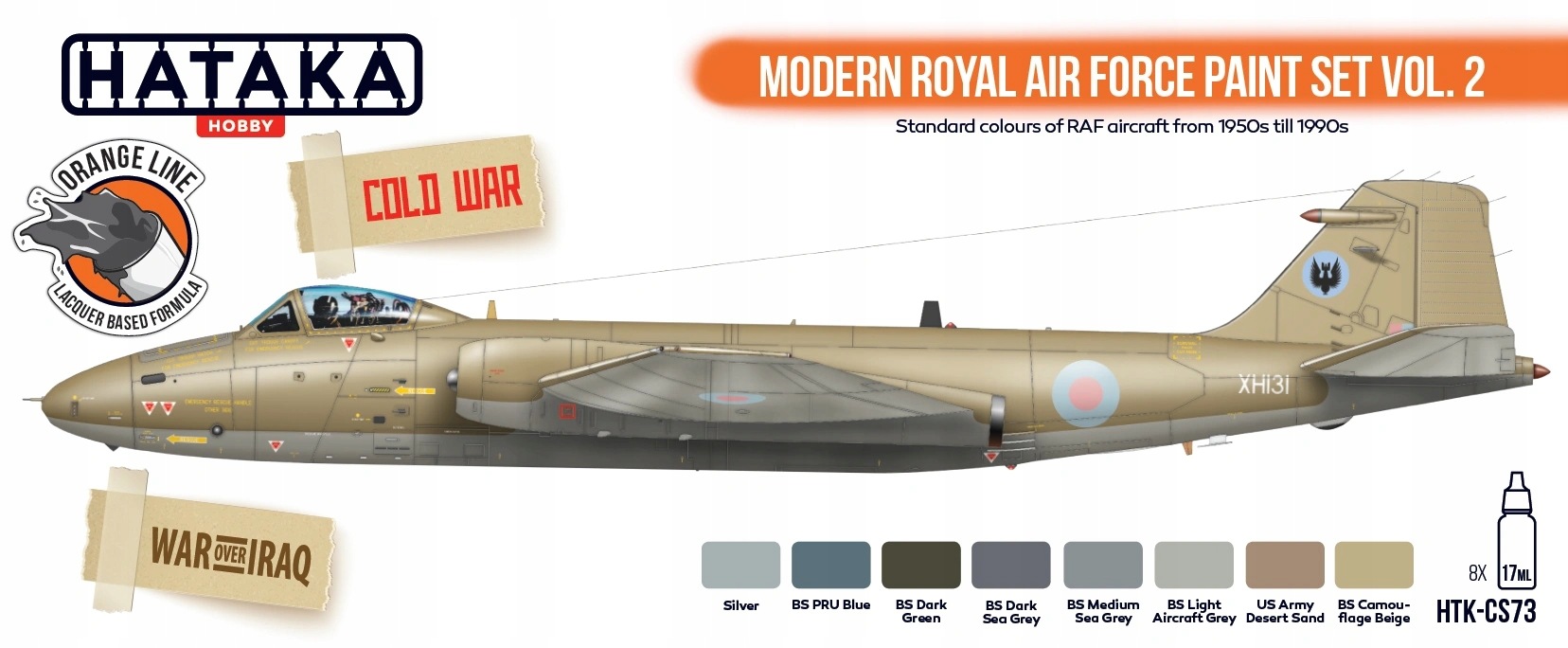 Sada barev Hataka CS73 Modern Royal Air Force vol. 2, 8 x 17 ml