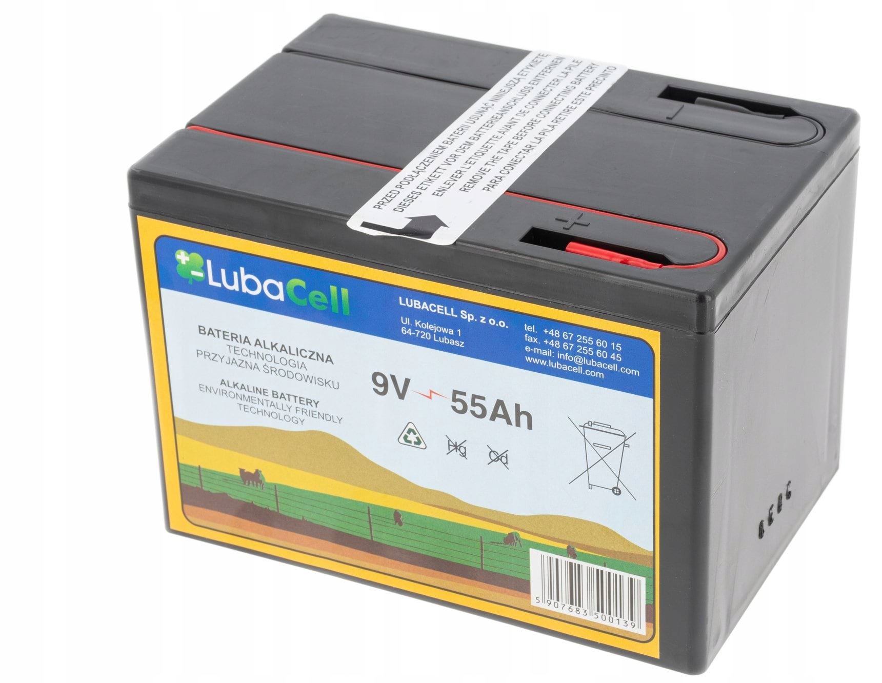 Alkalická Baterie Pro Elektrizátor 9V 55Ah Lubacell