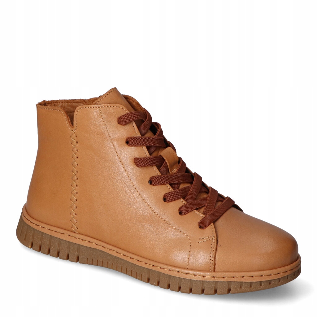 Ravini 23661/S Hnědé kotníkové Kotníkové Boty s celozrnnou úpravou 38