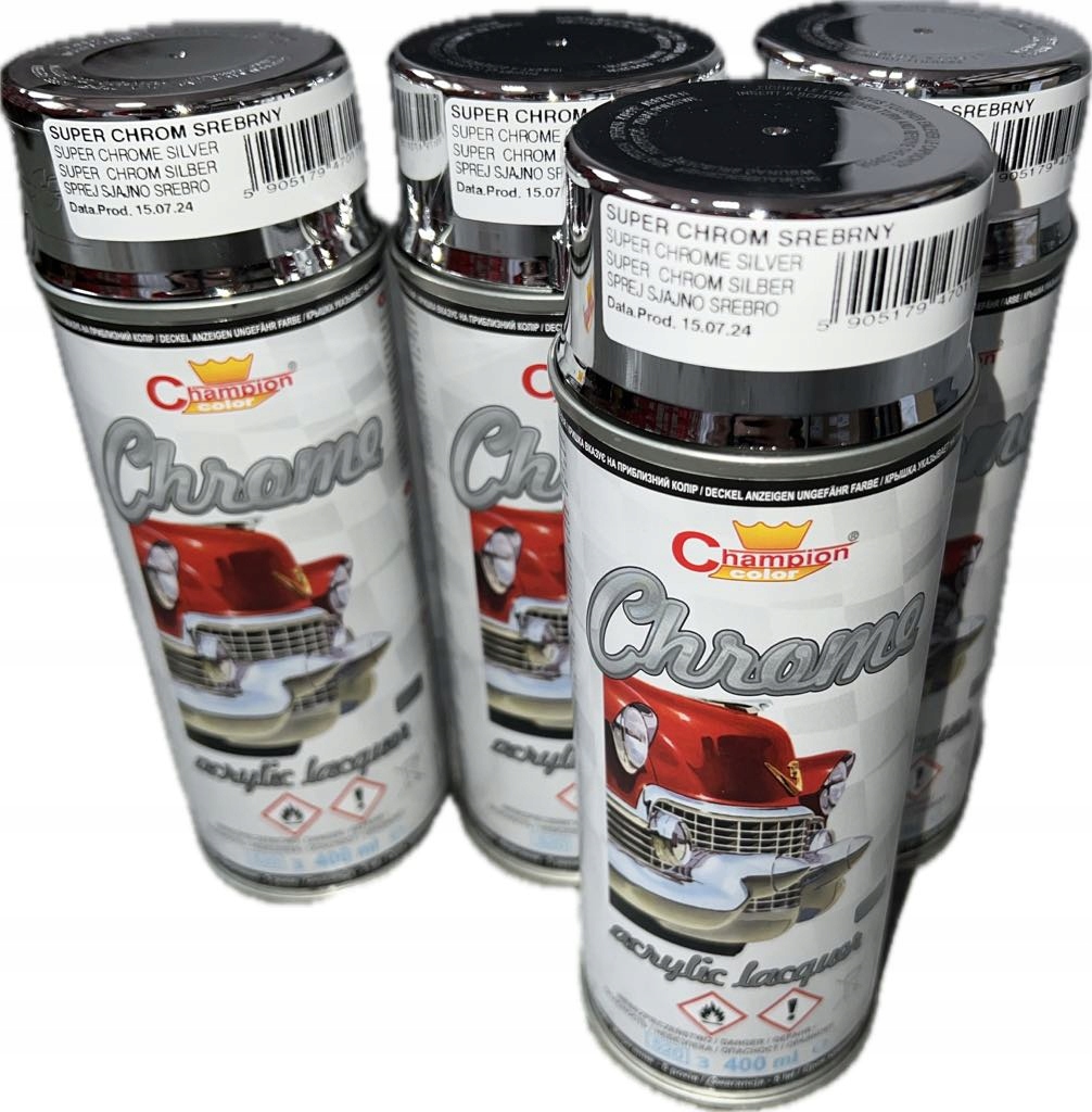 Spray Farba Champion 400ml Srebrny