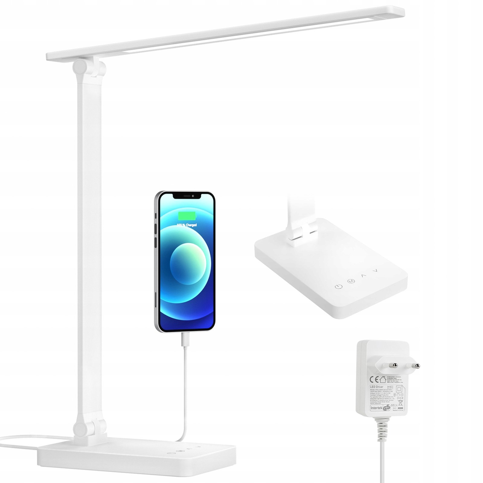 Настольная Лампа Touch Dod. Настольный USB-порт 3 режима питания 96 светодиодов