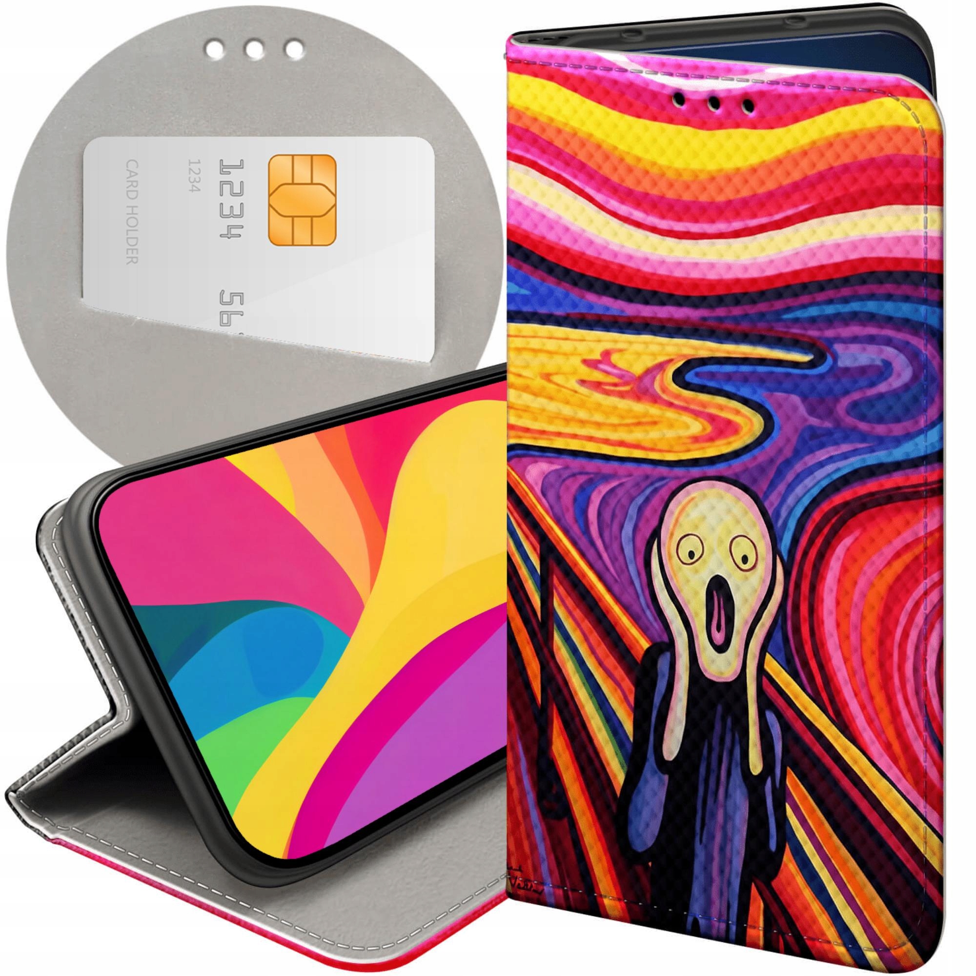 Etui Z Klapką Do Samsung Galaxy S24 Fe Krzyk Munch Edvard Scream Case