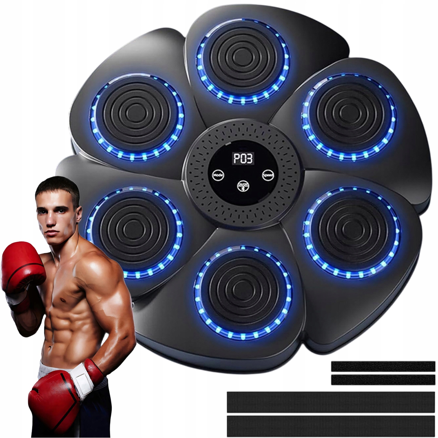 Boxovací Stěna Hudební Bluetooth Štít Pro Cvičení, Snadná Montáž