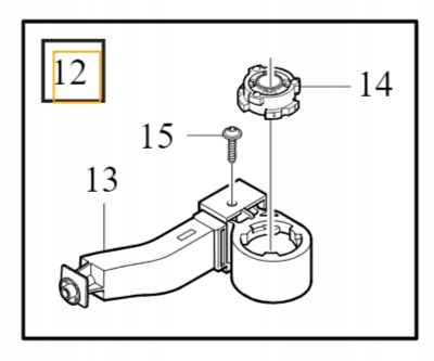 Volvo C40 XC40 Ev upevnění levého chladiče Oe