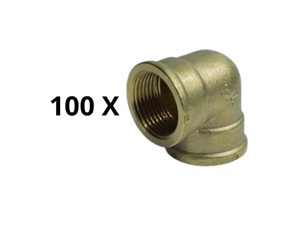 Mosiežne Koleno 1/2 Ww Sada 100 Kusov