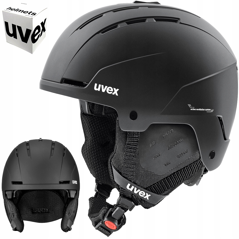 Lyžařská a snowboardová přilba Uvex Stance 51-55 cm černá matná