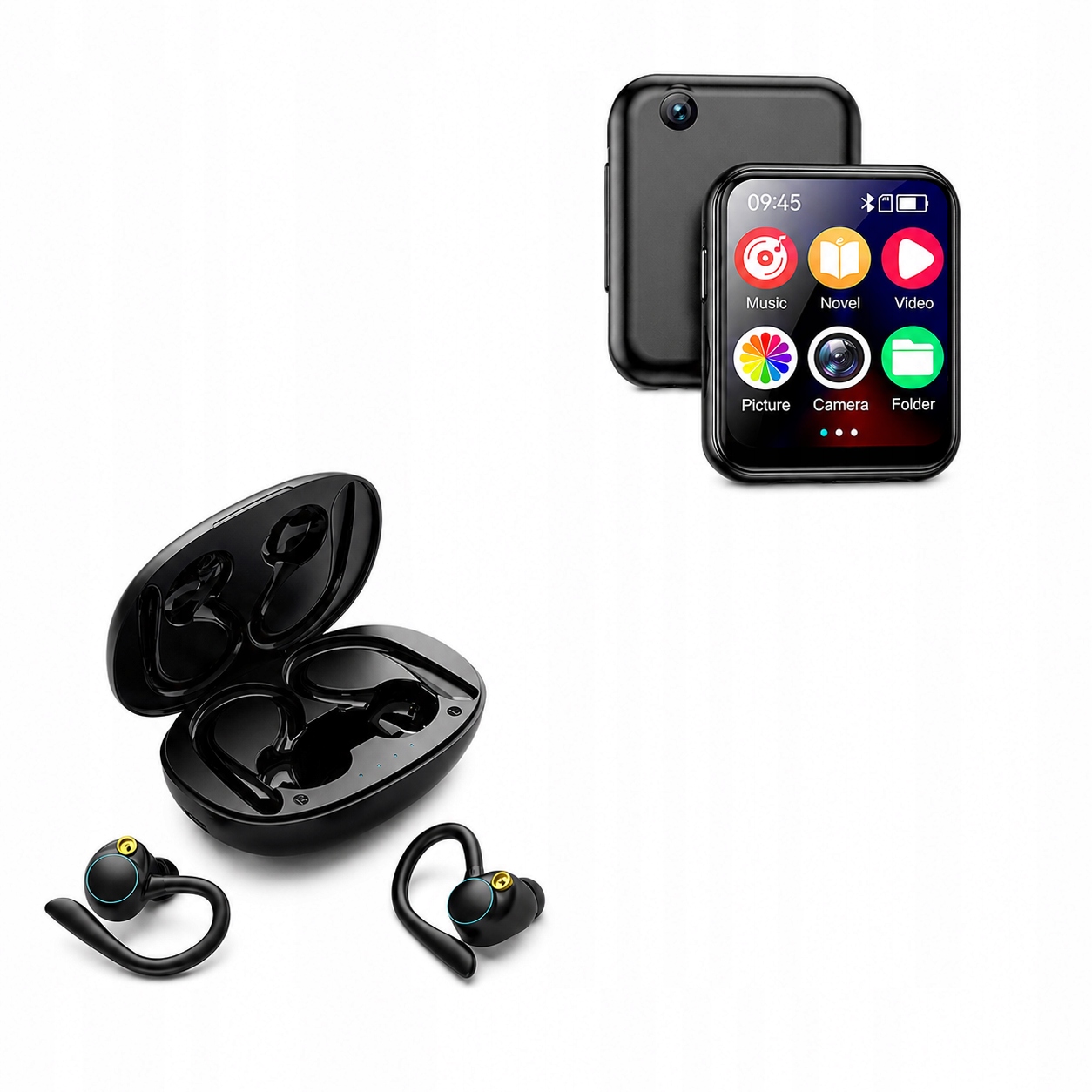 Multimediální sada MP3 8GB Sportovní sluchátka Hi-Fi IPX7