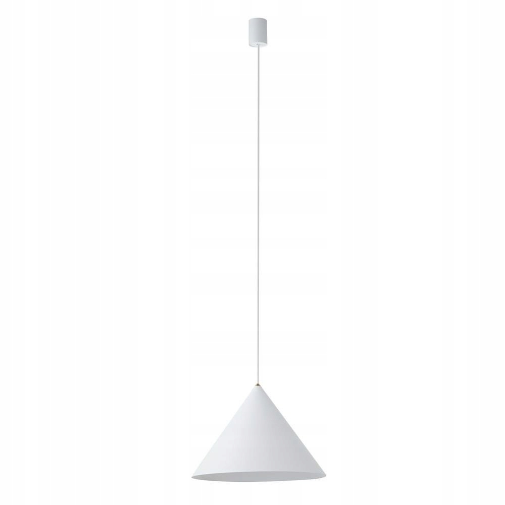 Závesná lampa biela Zenith M moderná nad jedálenský stôl Nowodvorski