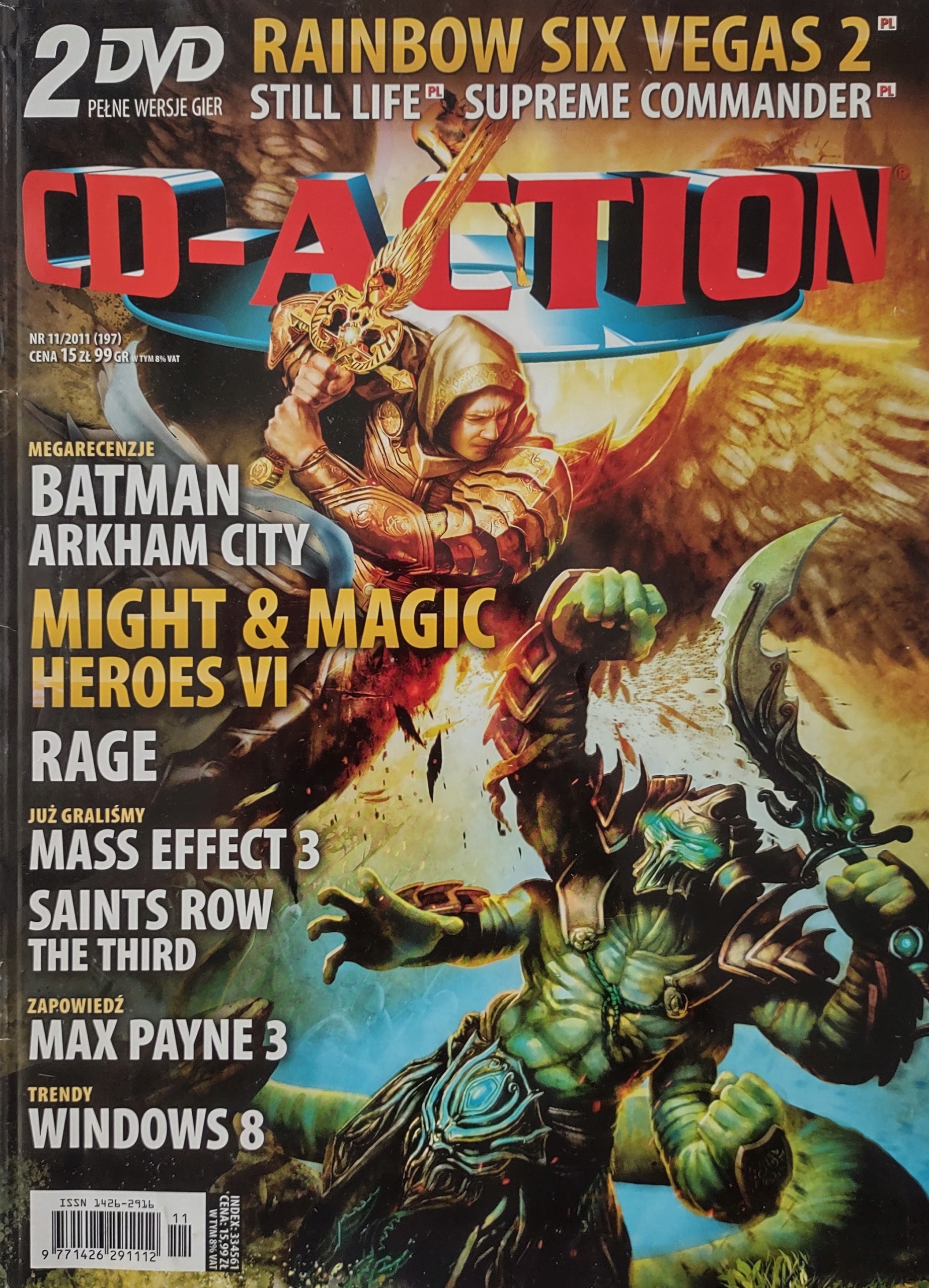 CD-Action 11/2011 197 brak płyt i dodatków