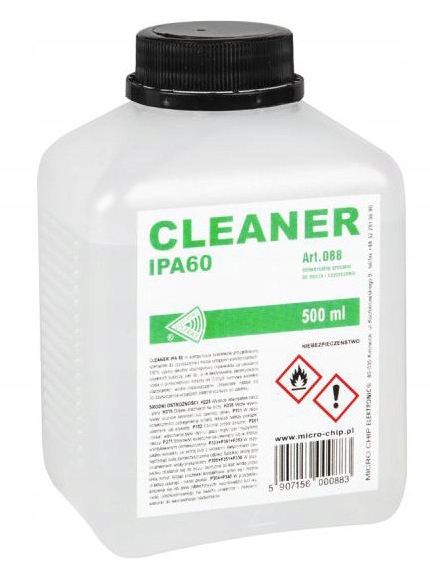 

Micro-chip Cleanser Ipa 60% Izopropanol 500ml 0,5L
