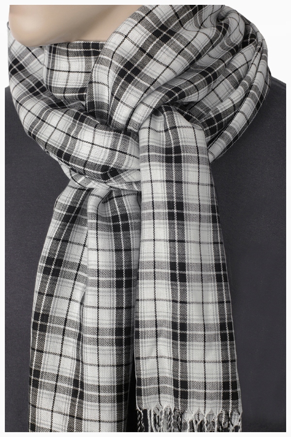 

Szalik Szal Długi w Kratkę Duży XXL 200x70 Greg a3