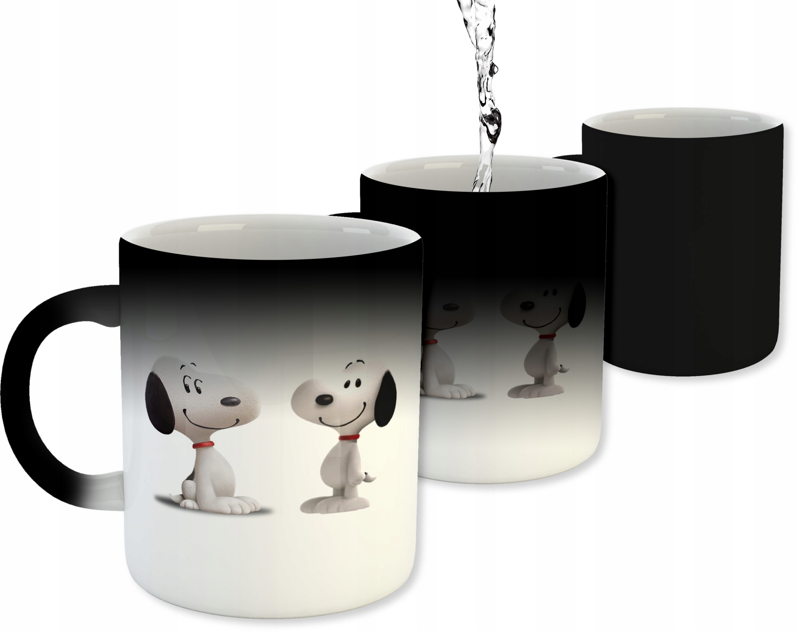 

Magiczny kubek czarny Snoopy