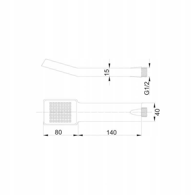 RĄCZKA NATRYSKOWA SŁUCHAWKA PRYSZNICOWA TINA Marka Hydroland