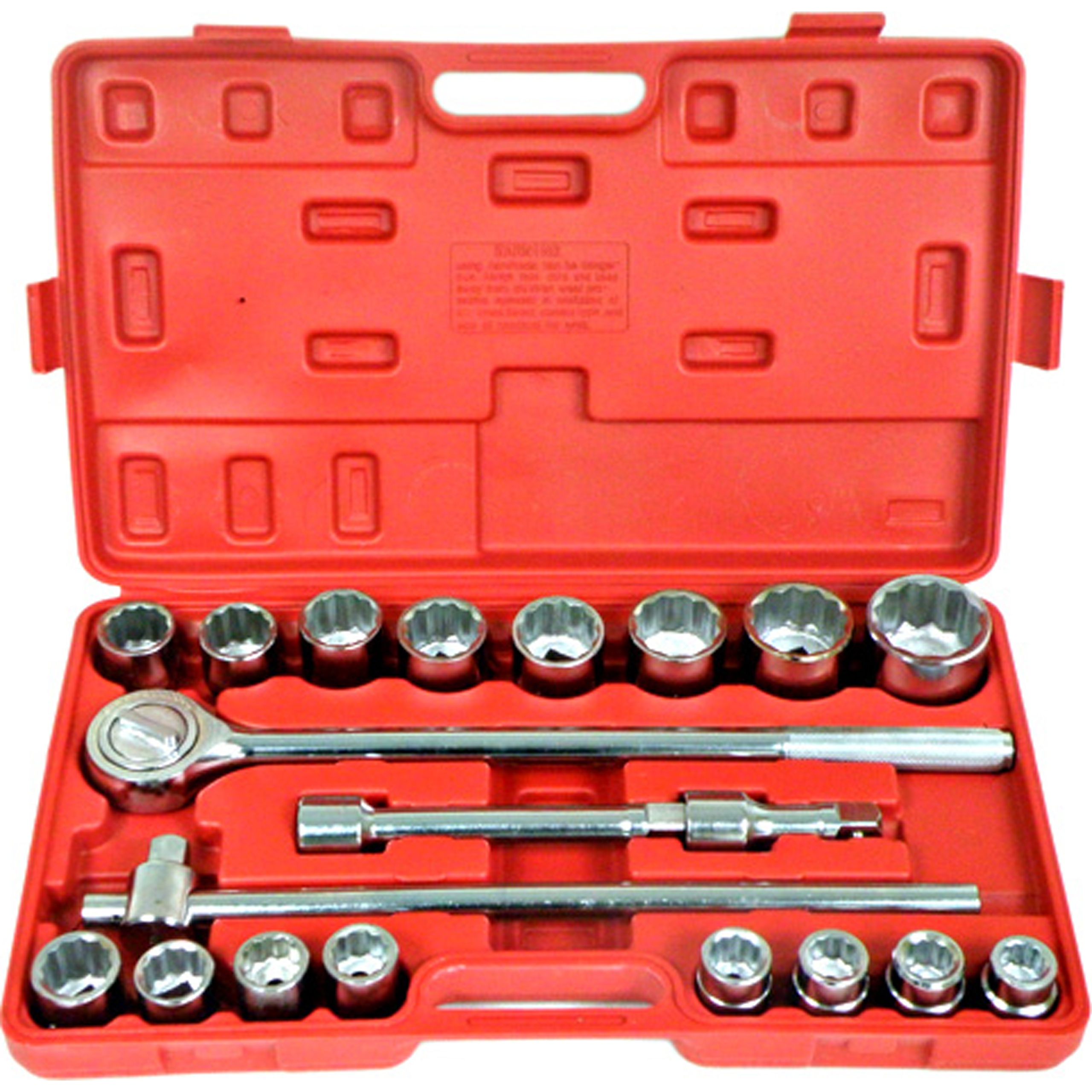 Sada nástrčných kľúčov 3/4" 21ks 12-hranné 19-50 mm SilverTools SK-021-02