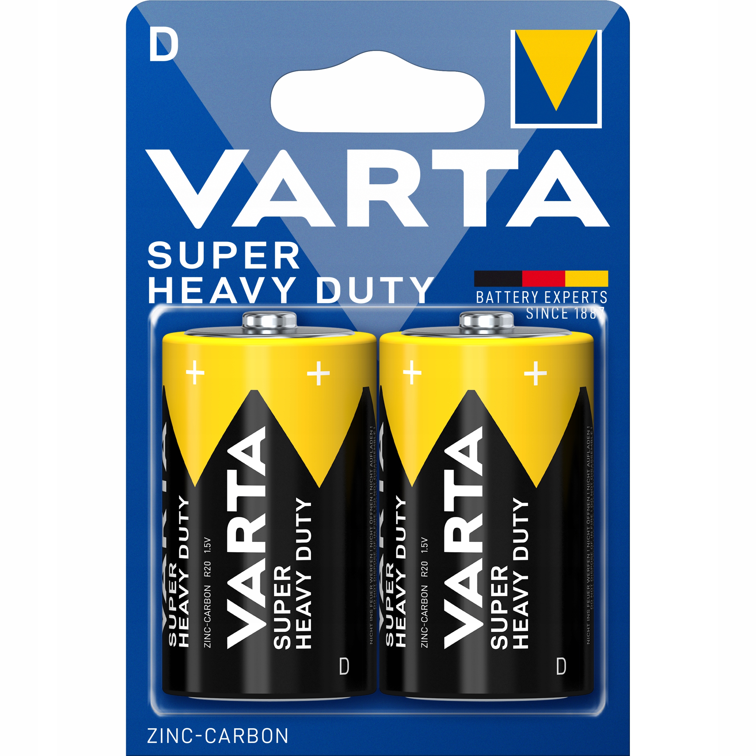 

2x Bateria Varta Superlife D R20 Węglowo-cynkowa