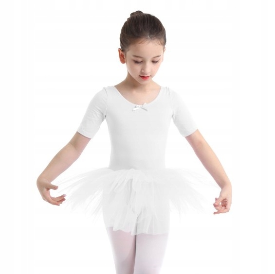 B2084XL*Biała Sukienka Tutu Balet Taniec 134/140 Marka Inna marka