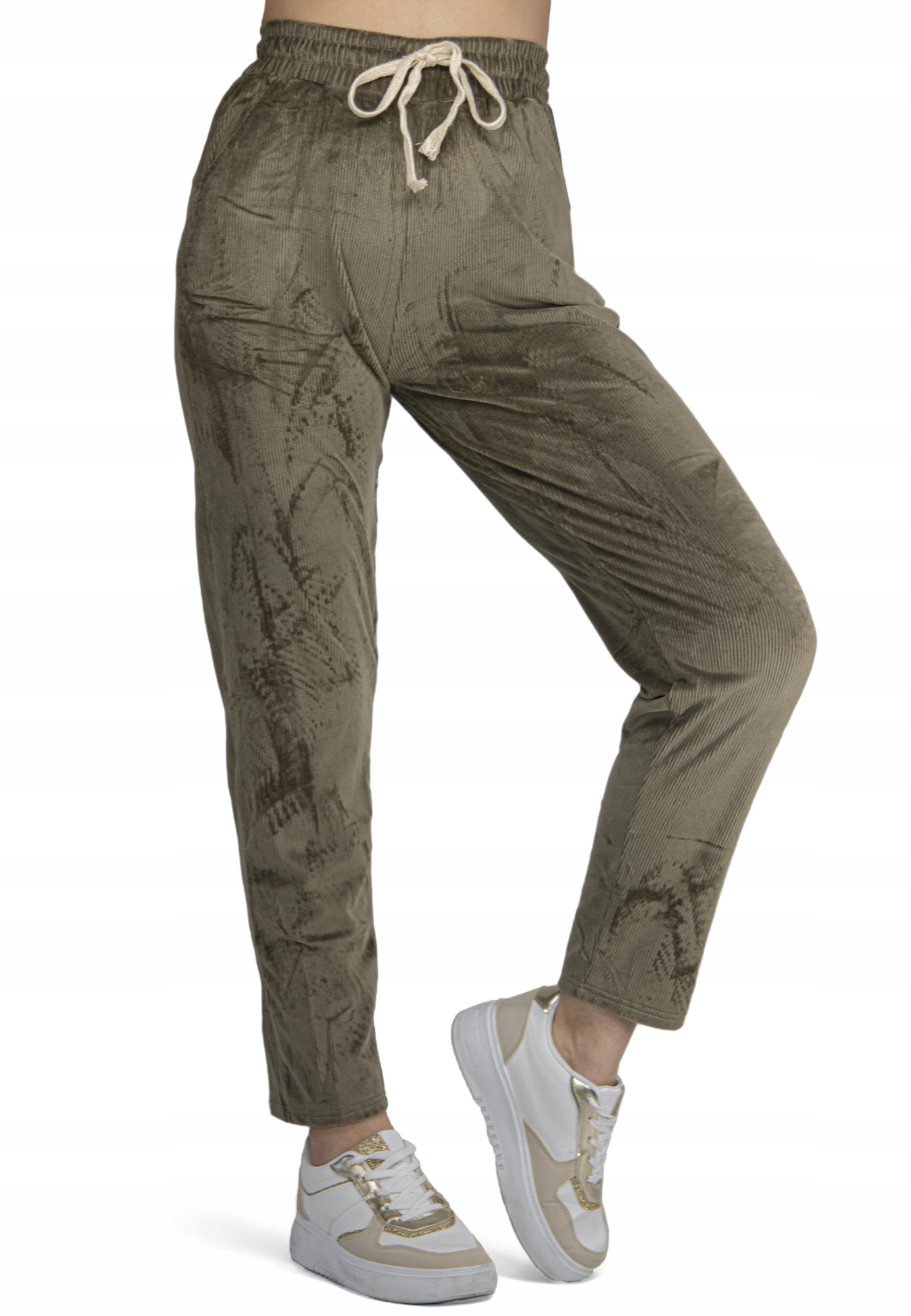 WELUROWE SPODNIE DRESOWE KOLORY D227 r.2XL/3XL