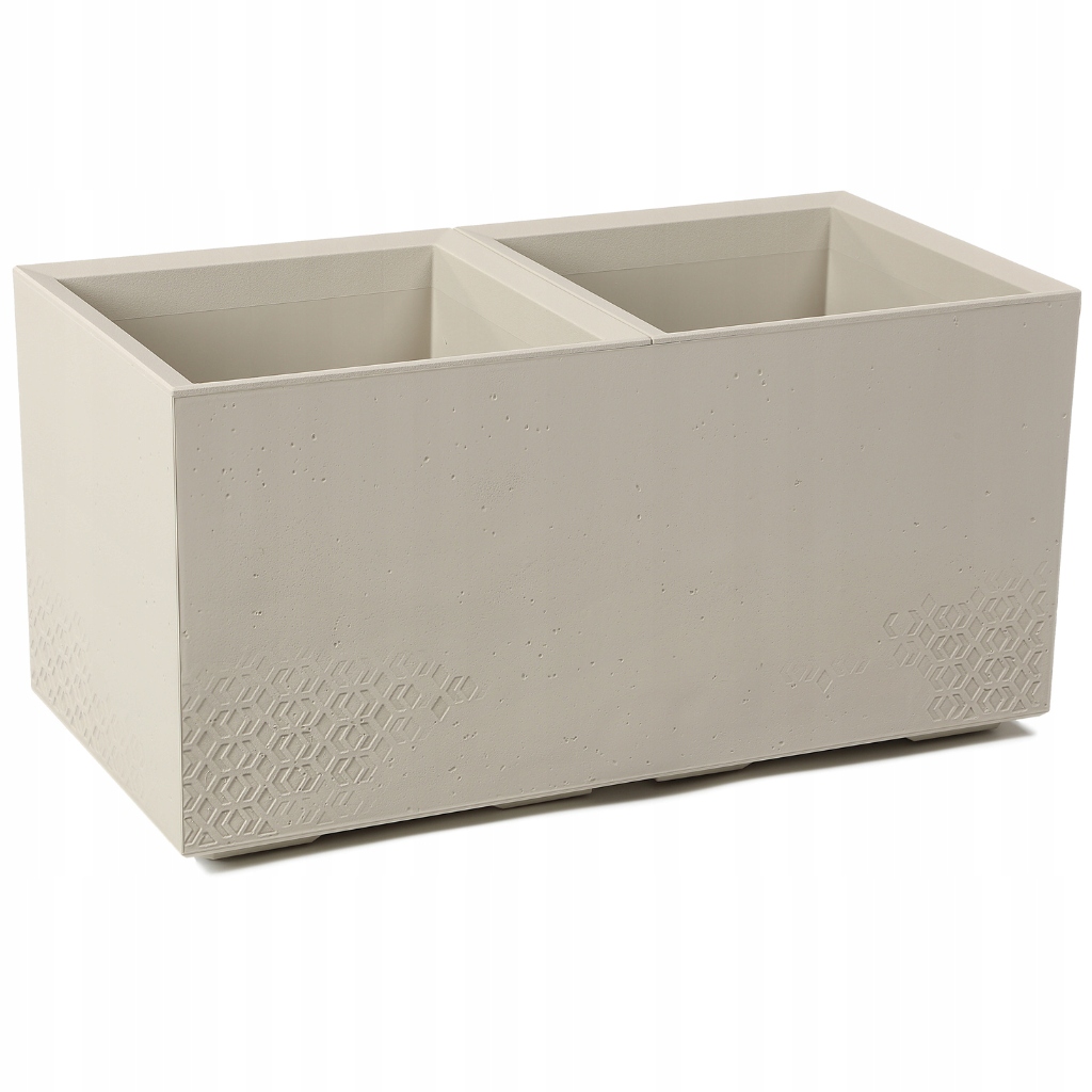 Skrzynia na kółkach Karo Eco Recycled 80x40 Beżowa